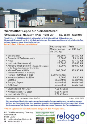 Kleinanliefererstelle Leppe_Flyer_2025_dina4